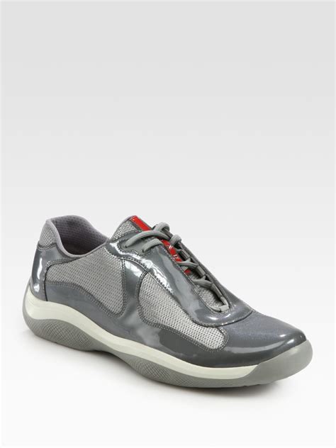 mens grey prada trainers|prada shoes for men.